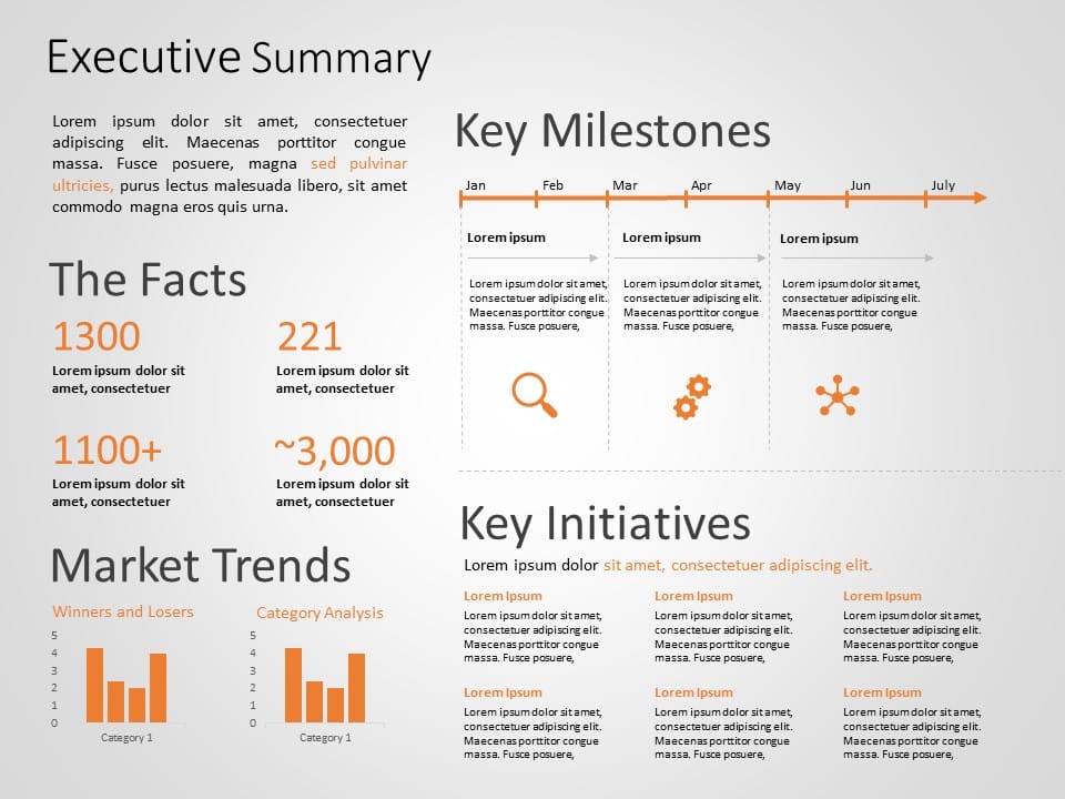 Animated Executive Summary 24 PowerPoint Template & Google Slides Theme