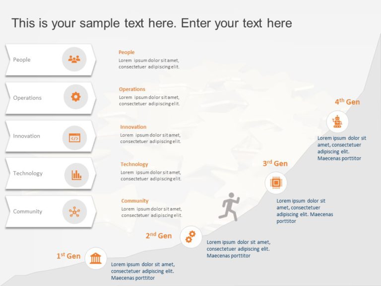 Animated Product Roadmap Journey PowerPoint Template & Google Slides Theme