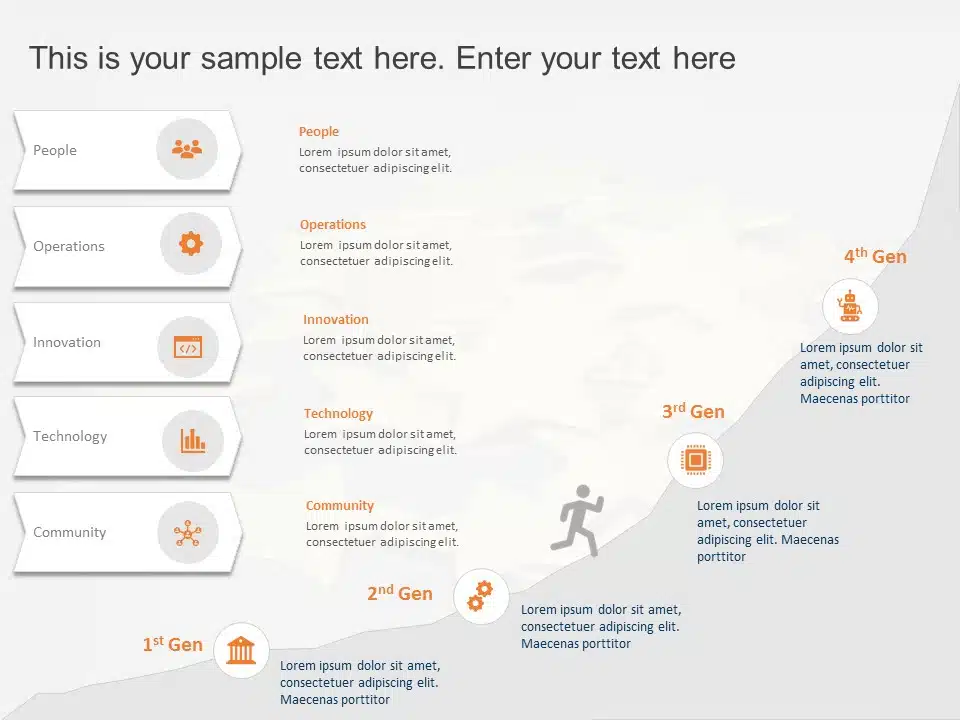 Animated Product Roadmap Journey PowerPoint Template & Google Slides Theme