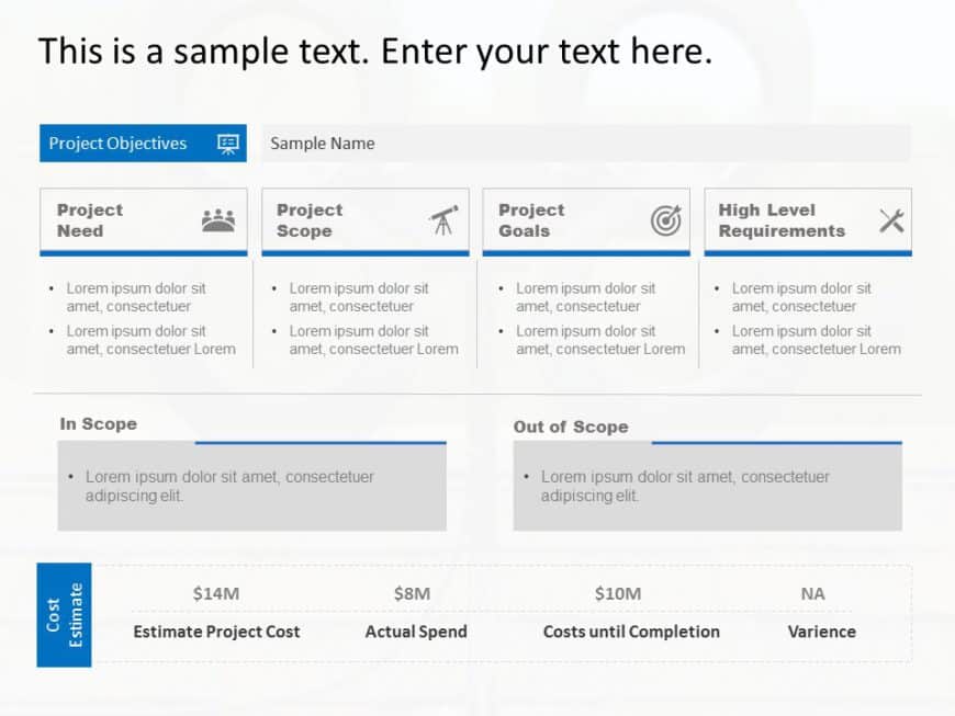 Animated Project Scope PowerPoint Template