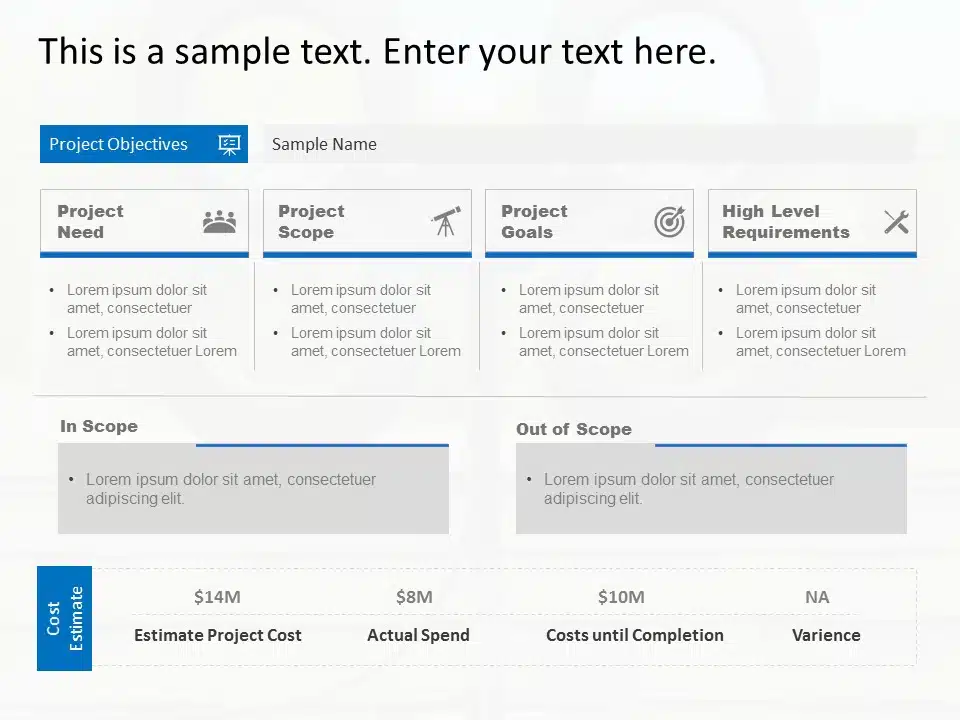 Animated Project Scope PowerPoint Template & Google Slides Theme