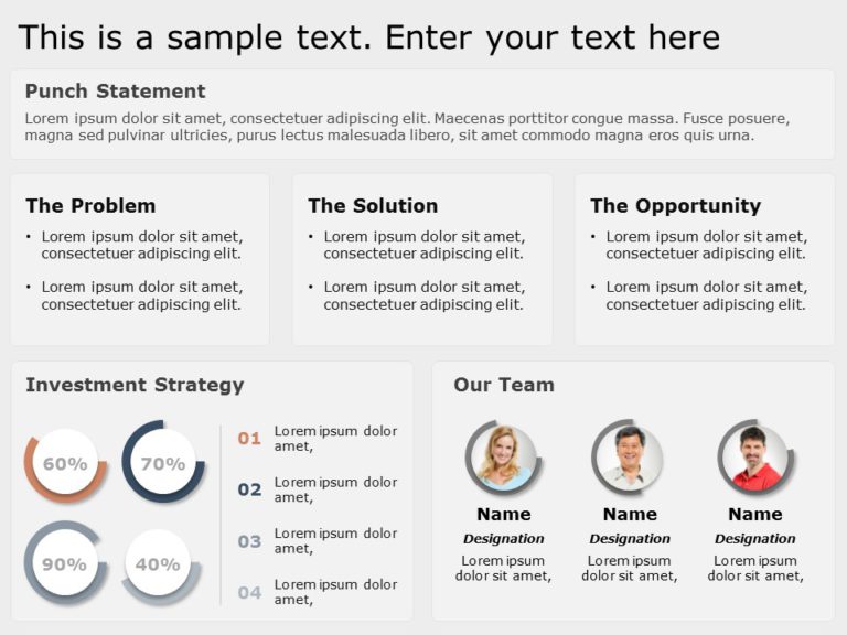 Animated Startup Summary PowerPoint Template