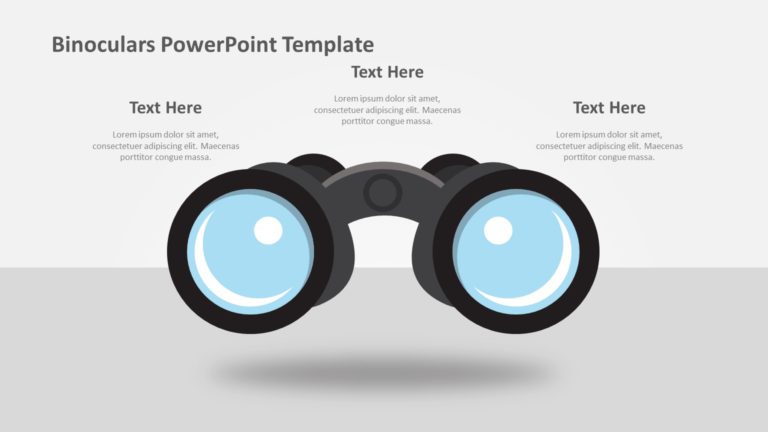 Binoculars PowerPoint Template & Google Slides Theme