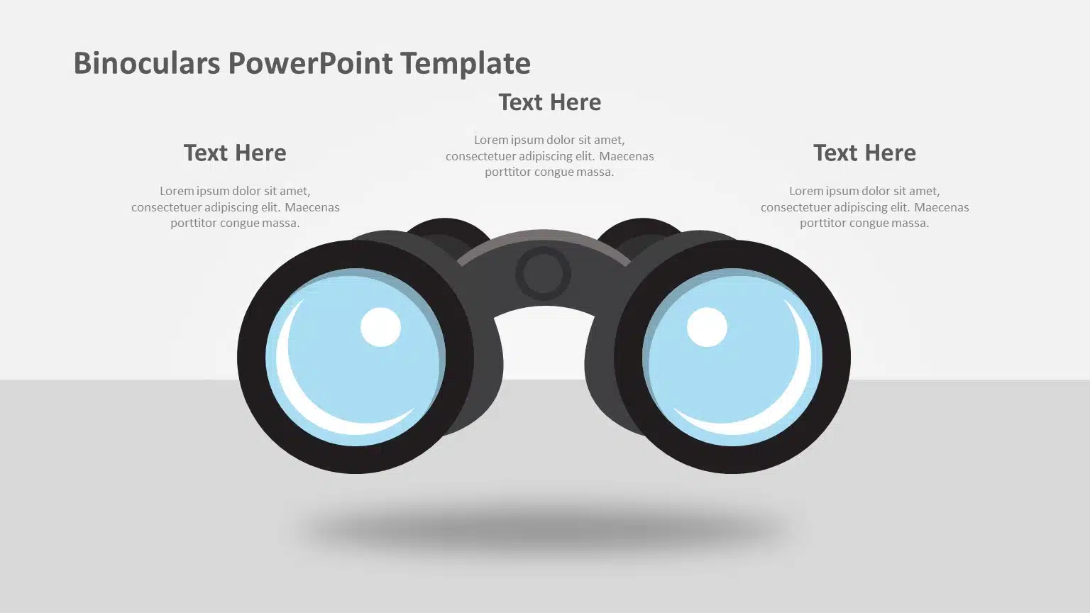 Binoculars PowerPoint Template & Google Slides Theme