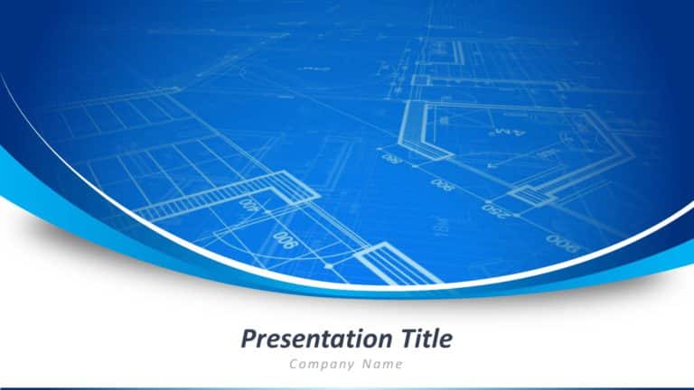 Blueprint PowerPoint Template & Google Slides Theme