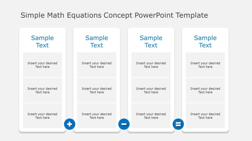 Equation Concept PowerPoint Template