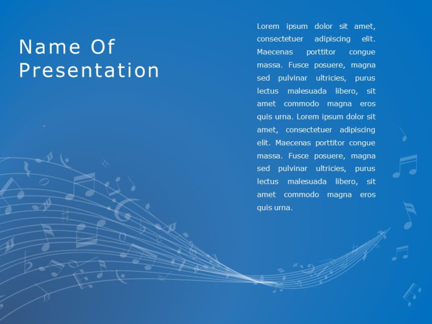 Music Cover PowerPoint Template | SlideUpLift