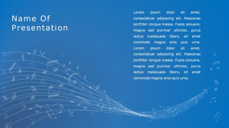 Music Cover PowerPoint Template & Google Slides Theme