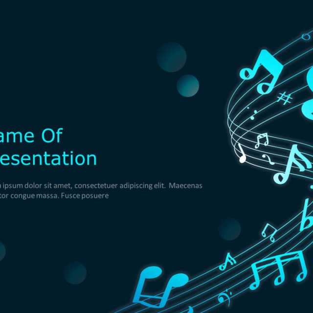 Music Cover PowerPoint Template