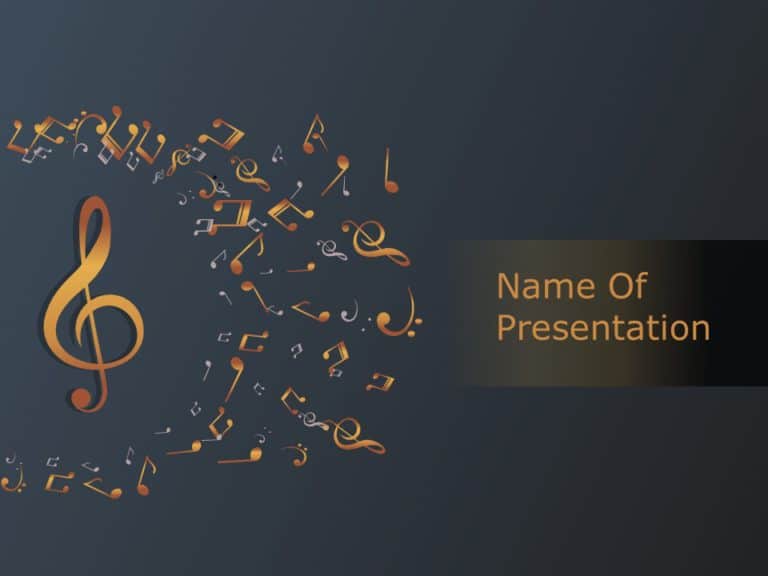 Music Title Slide PowerPoint Template & Google Slides Theme