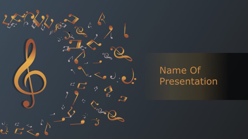 Music Title Slide PowerPoint Template
