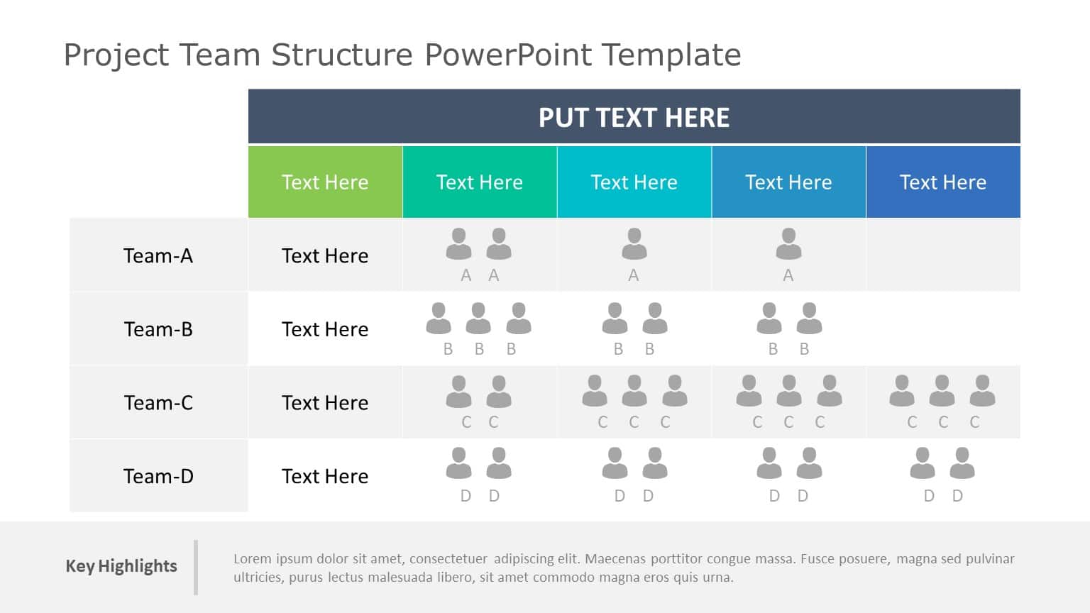 Project Team Structure PowerPoint Template & Google Slides Theme