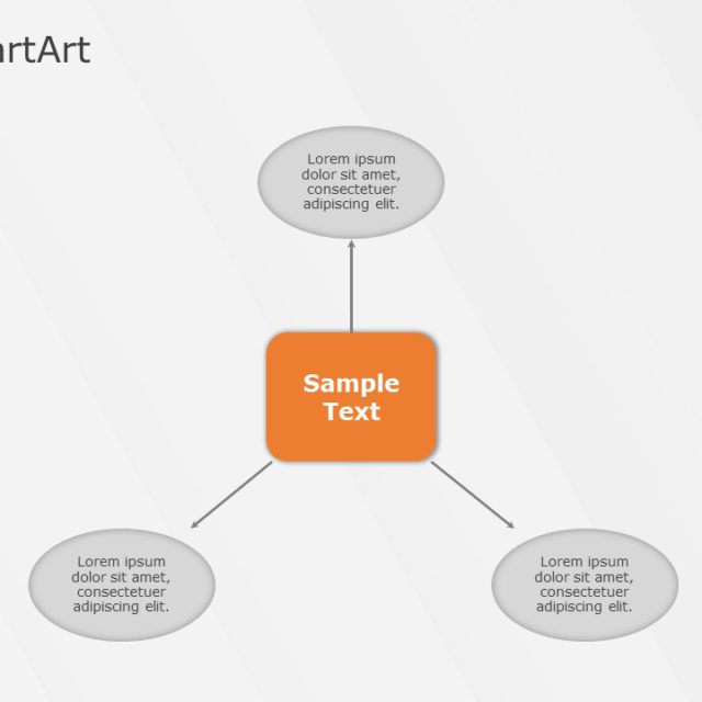 SmartArt Cycle Gears 3 Steps SlideUpLift