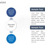 SmartArt Cycle Diverging Circle 2 Steps & Google Slides Theme