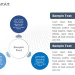 SmartArt Cycle Diverging Circle 3 Steps & Google Slides Theme