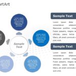 SmartArt Cycle Diverging Circle 5 Steps & Google Slides Theme