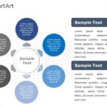 SmartArt Cycle Diverging Circle 6 Steps & Google Slides Theme