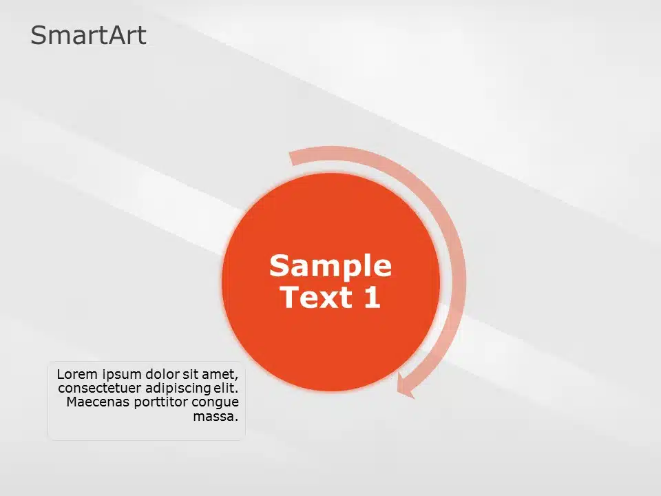 SmartArt Cycle Gears 1 Steps & Google Slides Theme