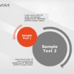 SmartArt Cycle Gears 2 Steps & Google Slides Theme