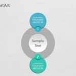 SmartArt Cycle Overlapping 2 Steps & Google Slides Theme