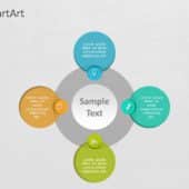 SmartArt Cycle Overlapping 5 Steps | SlideUpLift