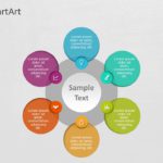 SmartArt Cycle Overlapping 6 Steps & Google Slides Theme