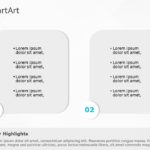 SmartArt List Rectangular box 2 Steps & Google Slides Theme