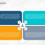 SmartArt Matrix Rectangle 4 Steps & Google Slides Theme