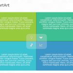 SmartArt Matrix Rectangle Grid 4 Steps & Google Slides Theme