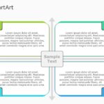 SmartArt Matrix Rectangle Tiles 4 Steps & Google Slides Theme