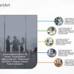 SmartArt Picture Callout 5 Steps & Google Slides Theme