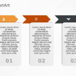 SmartArt Process Chevron Arrows 3 Steps & Google Slides Theme
