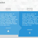 SmartArt Process Sequential Arrows 2 Steps & Google Slides Theme