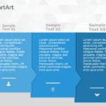 SmartArt Process Sequential Arrows 3 Steps