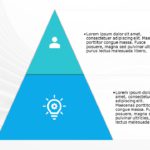 SmartArt Pyramid Basic 2 Steps & Google Slides Theme