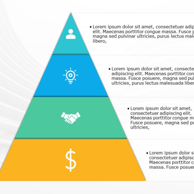 SmartArt Pyramid Basic text 5 Steps