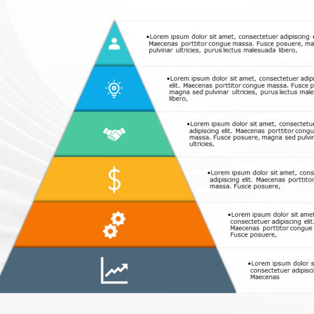 SmartArt Pyramid Basic 5 Steps