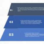 SmartArt Pyramid Basic text 3 Steps & Google Slides Theme
