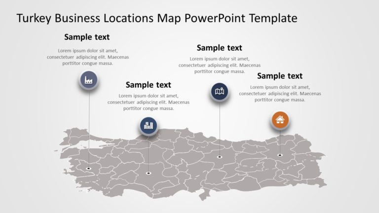 Turkey Map PowerPoint Template 02 & Google Slides Theme