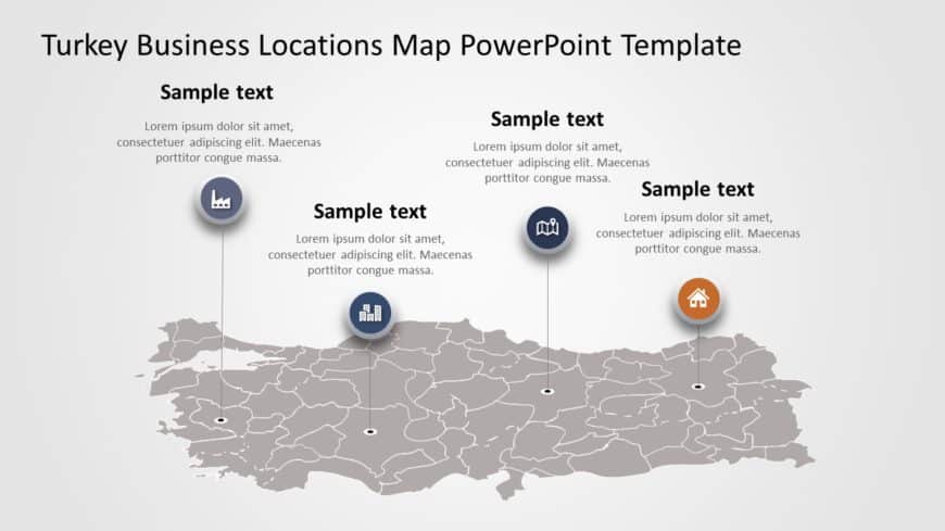 Turkey Map PowerPoint Template 02