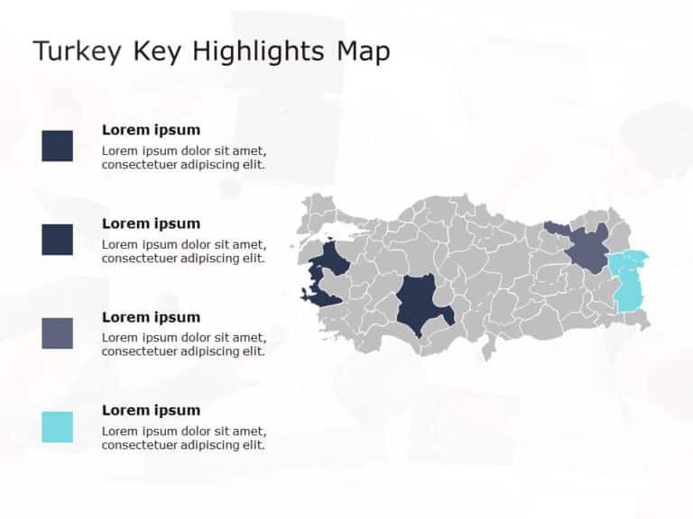 Turkey Map PowerPoint Template 03