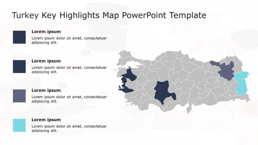 Turkey Map PowerPoint Template 03