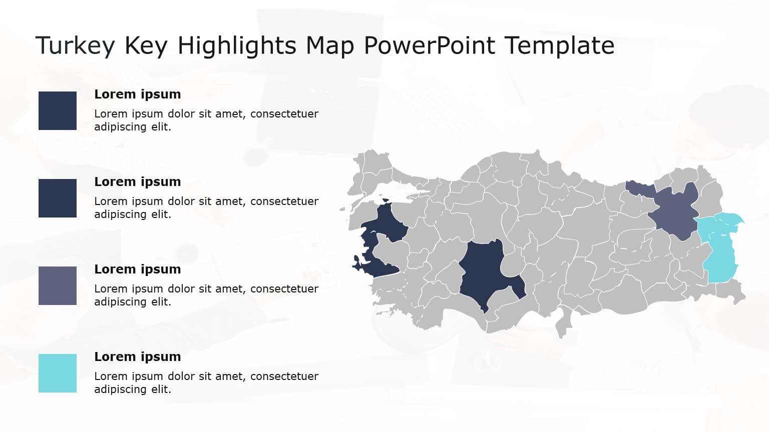Turkey Map PowerPoint Template 03 & Google Slides Theme