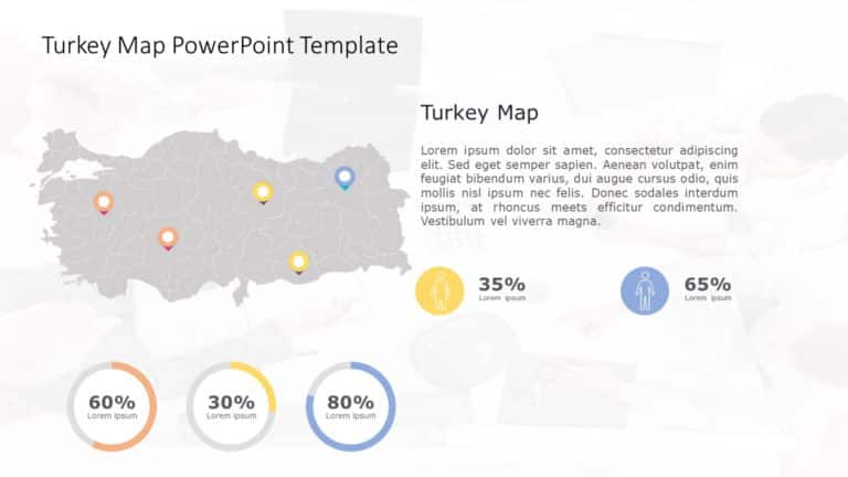 Turkey Map PowerPoint Template 04 & Google Slides Theme