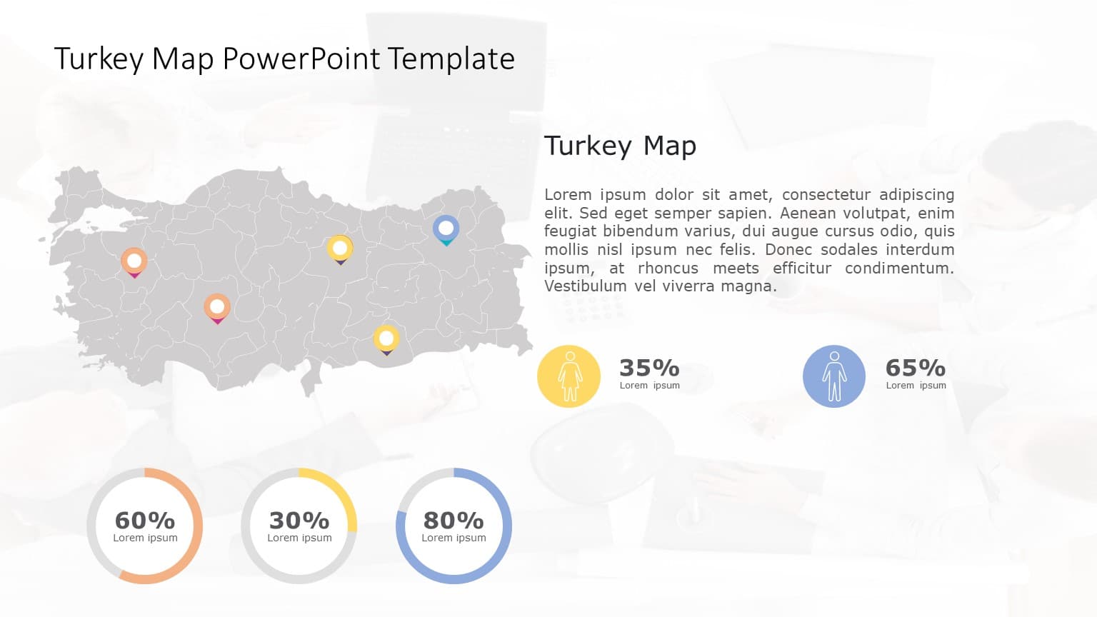 Turkey Map PowerPoint Template 04 & Google Slides Theme