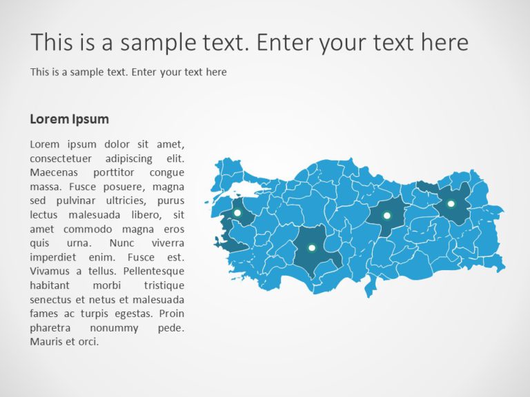 Turkey Map PowerPoint Template 06
