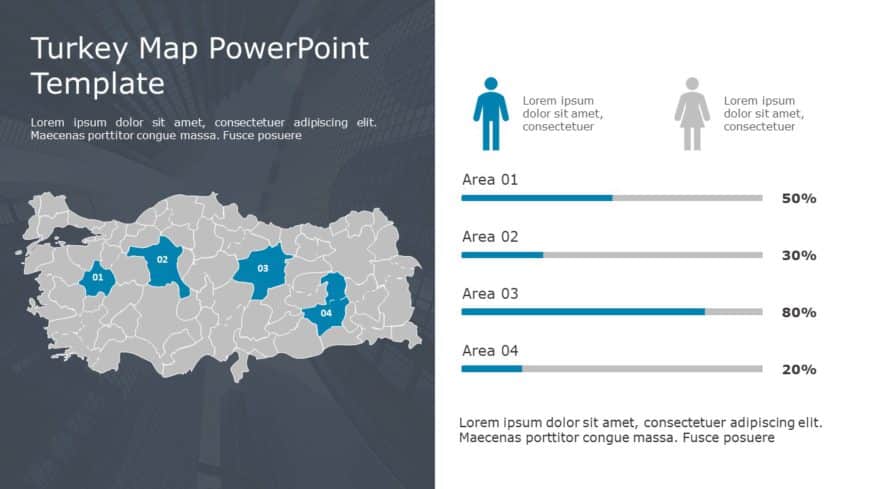 Turkey Map PowerPoint Template 09