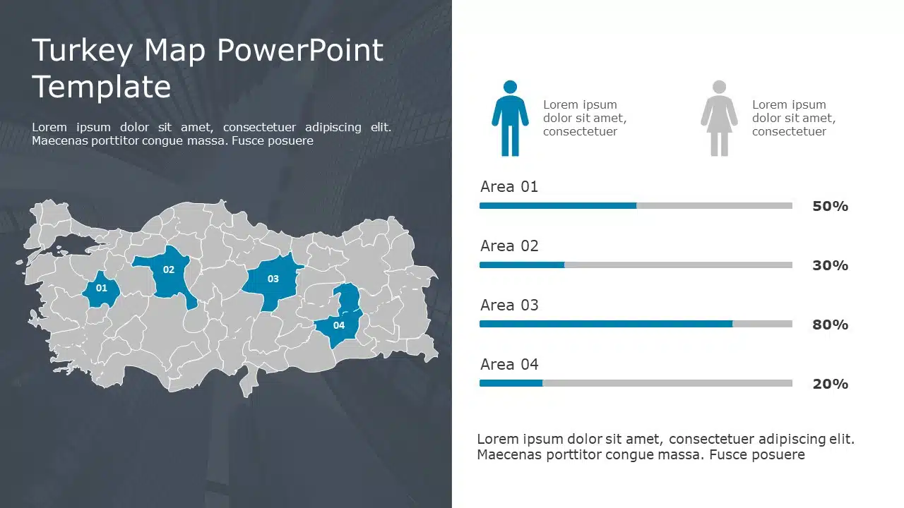 Turkey Map PowerPoint Template 09 & Google Slides Theme