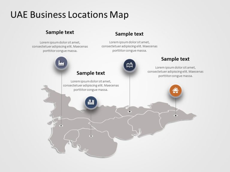 UAE Map PowerPoint Template 02