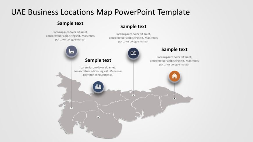 UAE Map PowerPoint Template 02